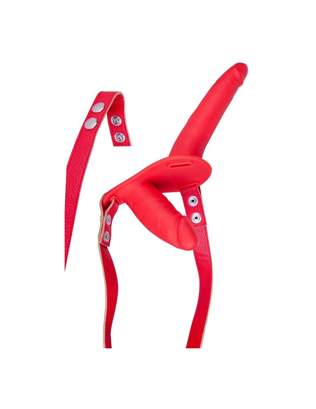 Gode Ceinture Double Zane - LOVE AND VIBES, TPR Doux, Couple, Neuf Sous Blister