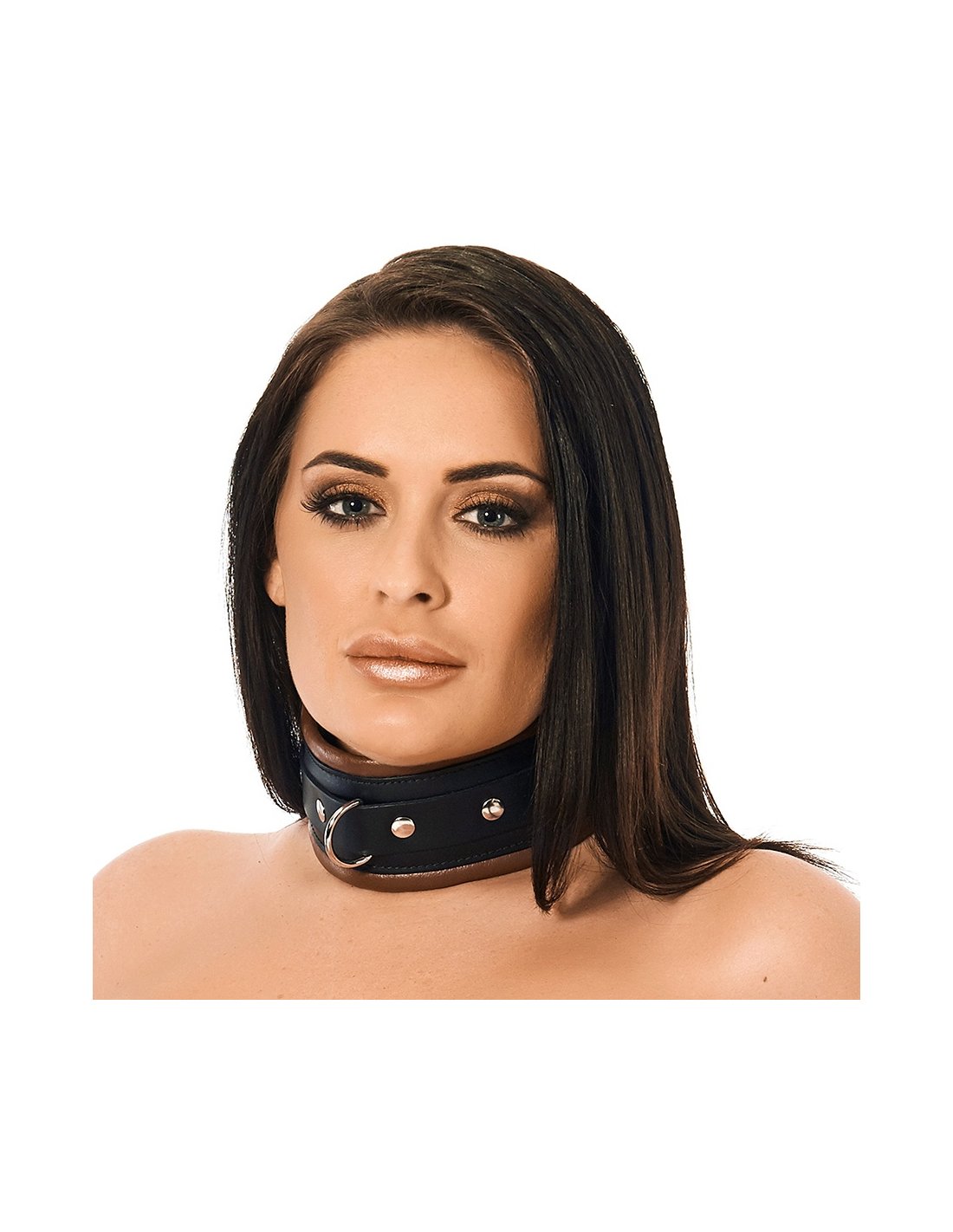 FETISH SUBMISSIVE - COLLIER CHAÎNE DOUBLURE EN NOPRÈNE